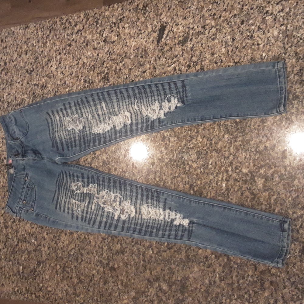 Boom Boom Skinny Distressed Jeans